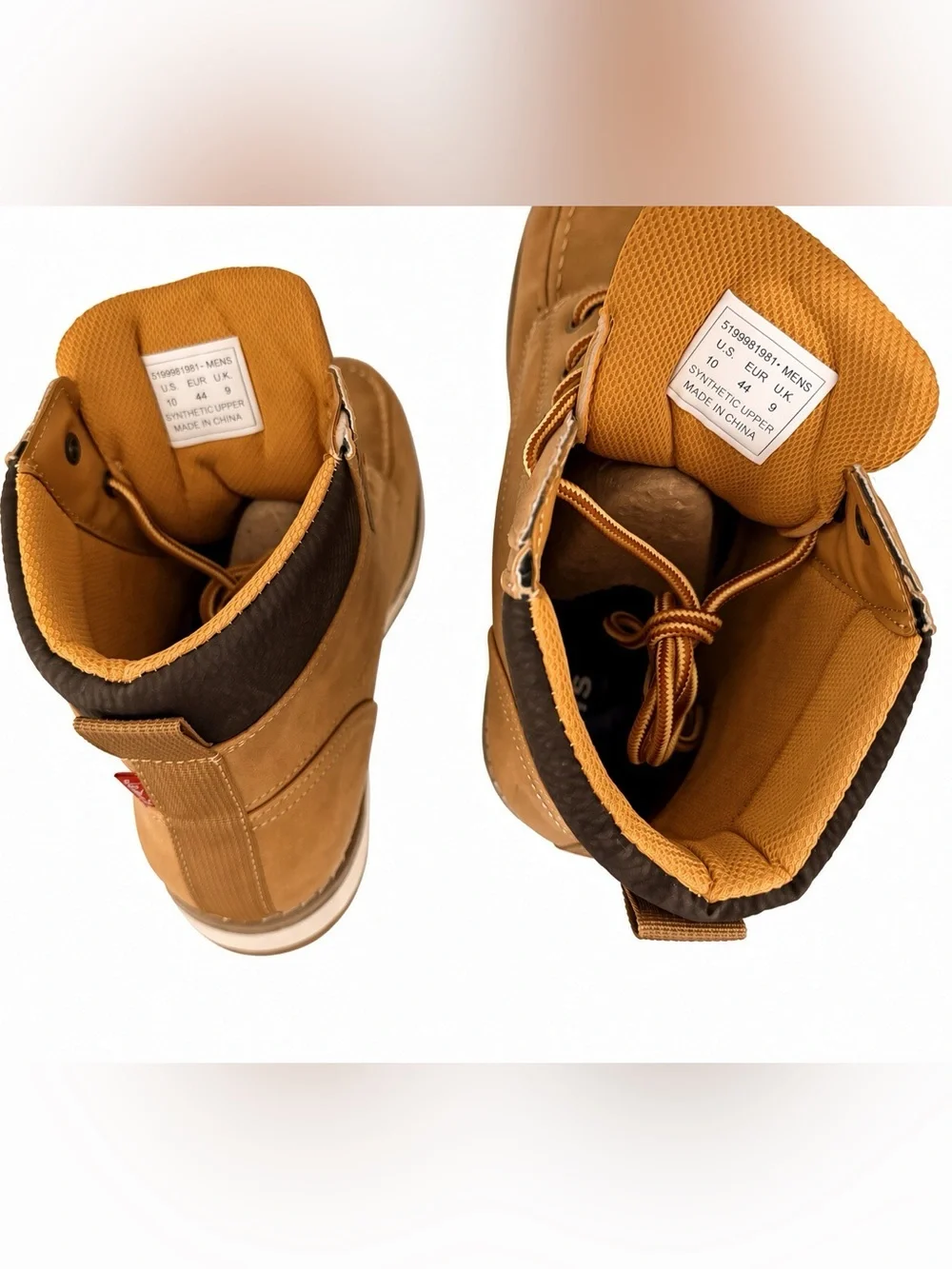 Levi’s Dean Oberyn 2 Men’s Boots Size 10 Wheat Moc Toe + Original Box